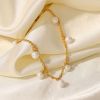 Fashion Baroque Shaped Pearl Anklet Simple