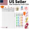 20PCS/Set Nail Art Design Dotting Painting Drawing Polish Brush Pen Tools UV Gel