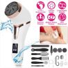 17Pcs Electric Foot Callus Remover With Vacuum Foot Grinder Rechargeable Foot File Dead Skin Pedicure Machine With 3 Grinding Heads 2 Speeds Foot Care