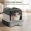 2026 Top-Rated Cat Litter Box: Pull-Out Drawer, No Scoop Needed, Fits Modern Home Decor