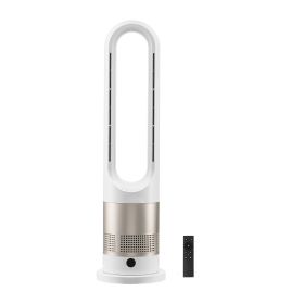 Tower Fan Bladeless, 16 ft/s Velocity Quiet Floor Fan that Blows Cold & Heating Air, 80° Oscillating Fans with 8 Speeds, 9H Timer