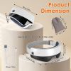 Eye Massager with Heat Air Compression & Vibration Voice Control 4 Massage Modes Wireless Music Playback Foldable Eye Massage Mask with Adjustable Int
