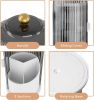 Toothbrush holder with sliding cover, suitable for bathroom counter storage, toothbrush and toothpaste holder