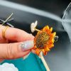 Cute Sun Flower Corsage High-end Bee Brooch
