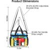 1Pc Clear Crossbody Bag Stadium Approved Clear Transparent Shoulder Bag See Through Zip Pouch Tote Bag Handbag With 11LBS Load