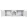 Cat Litter Box Enclosure for 2 Cats, Litter Box Furniture Hidden with Double Rooms, Wooden Cat Box Cabinet Fit Most of Litter Box