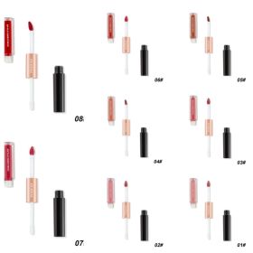 CL021 Double Head Non-stick Cup Lip Gloss (Option: Set)