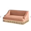 Duchess 33-inch medium-sized pet bed-sofa in peach-orange color